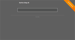 Desktop Screenshot of karten-shop.ch